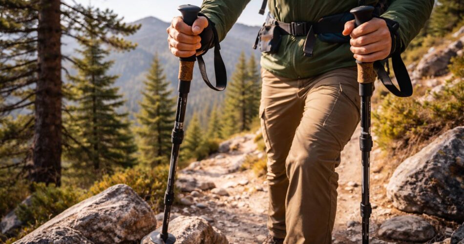 Cómo elegir bastones de trekking: materiales, longitud, puntas y cuándo realmente compensan