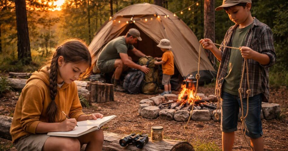 Cómo organizar un campamento con niños sin pantallas: juegos, roles y actividades por edades