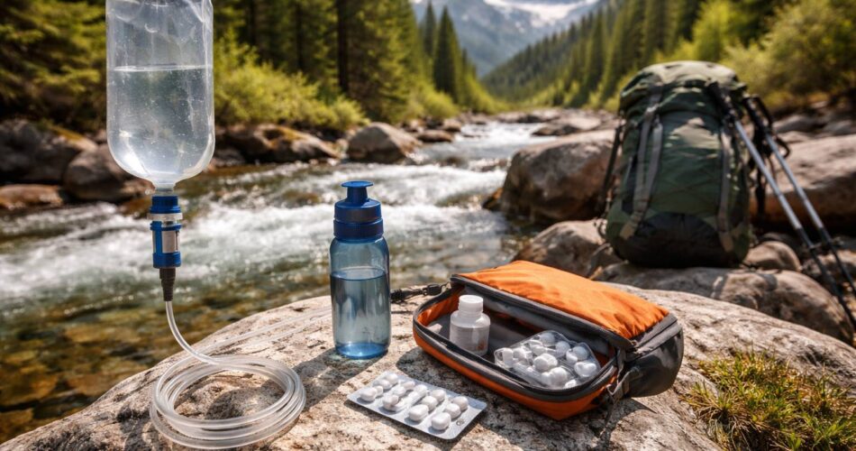 Filtros y purificadores de agua portátiles: comparativa por uso (trekking, camper y emergencias)