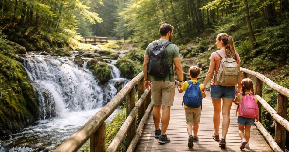 Rutas fáciles con niños en España: 12 paseos con cascadas, pasarelas y áreas de picnic