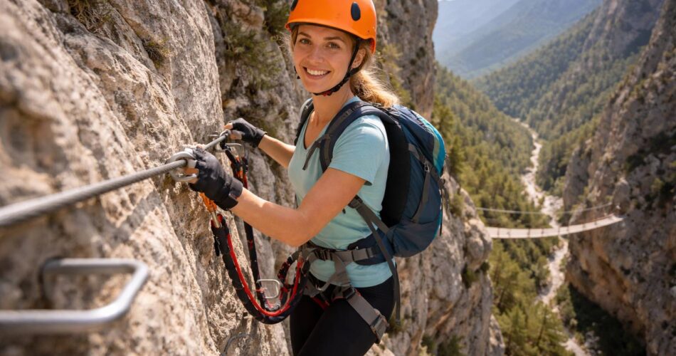 Vía ferrata para principiantes en España: equipo imprescindible, niveles y errores comunes
